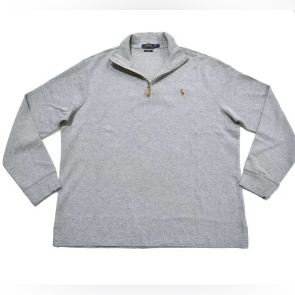 Wrn1X 💥 POLO Ralph Lauren Rib fit 1/2 zip pullover sweater Men’s size small - Picture 7 of 14